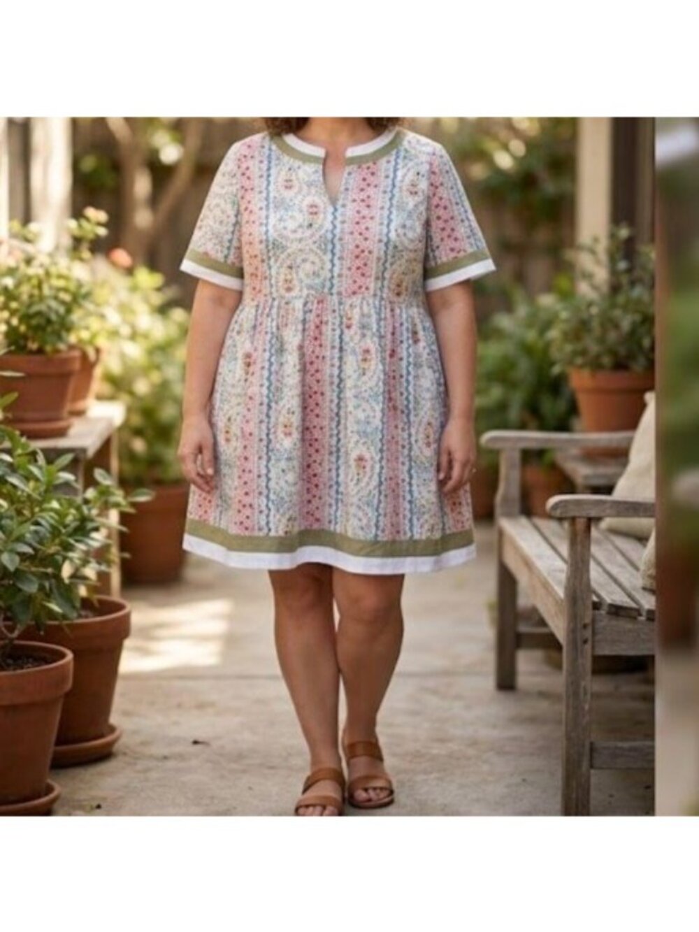 Chic Soul Feelings Still Remain Dress Womens Size 3X Floral Cottagecore Prairie
